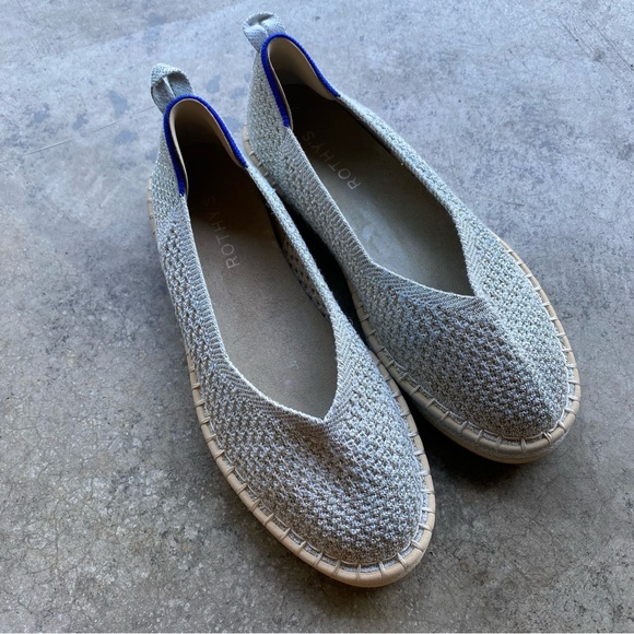 Rothy’s Women’s The Espadrille Flat Slip On Shoes Silver
Size US 7 - Picture 1 of 8